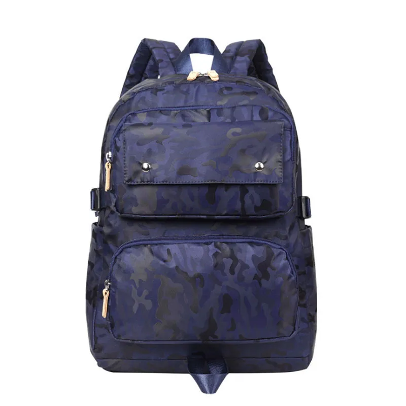 Trendy travel backpack leisure school laptop carrying waterproof soft shoulder bag camouflage or plain colors Trendy travel backpack leisure school laptop carrying waterproof soft shoulder bag camouflage or plain colors