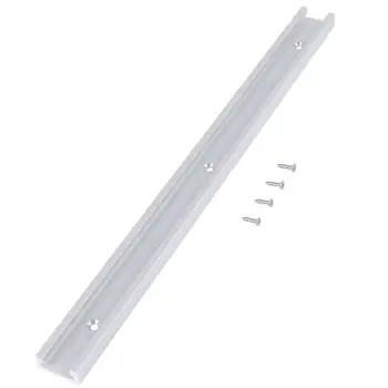 

1Piece 400mm Aluminum Alloy T-Track T-Slot Track with Self-taping Screws for Woodworking Easy to Use and Durable