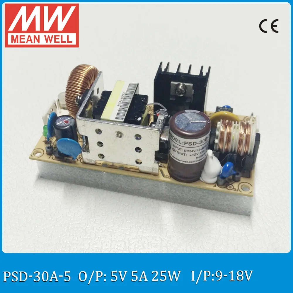 Original MEAN WELL 25W DC to DC converter PSD-30A-5 Single Output 25W 5A 5V PCB type dc dc isolated converter Original MEAN WELL 25W DC to DC converter PSD-30A-5 Single Output 25W 5A 5V PCB type dc dc isolated converter