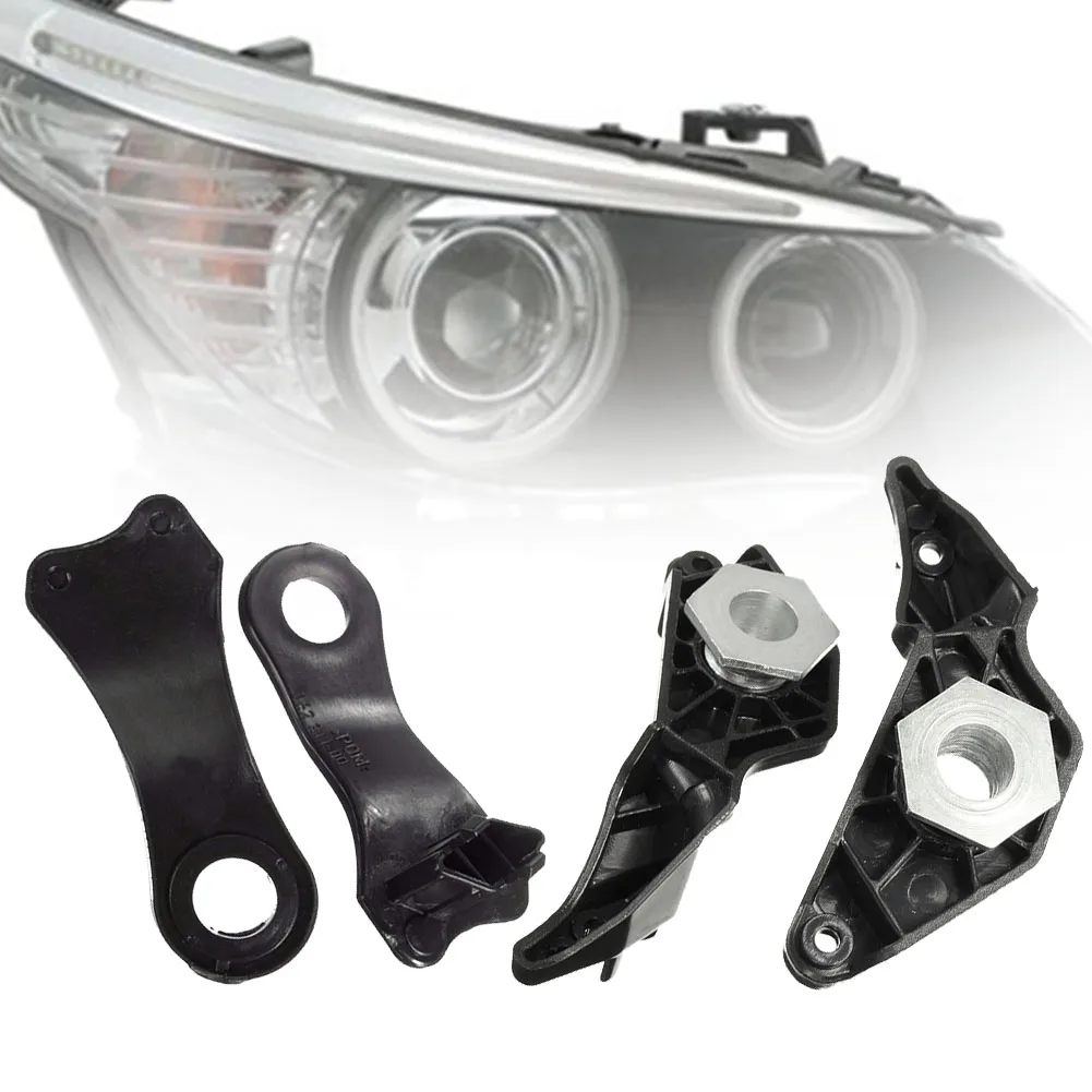 

2 Pairs E60 520 Heat Resistant Replacement Car Clips Set 528Li 523Li Halogen Headlamp Light Holder E61 Repair Brackets For BMW