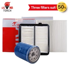 TORCH(Oil filter/air filter/cabin filter)three filters suit for HONDA JAZZ FIT 1.3GD1 (L13A1); Free shipping.