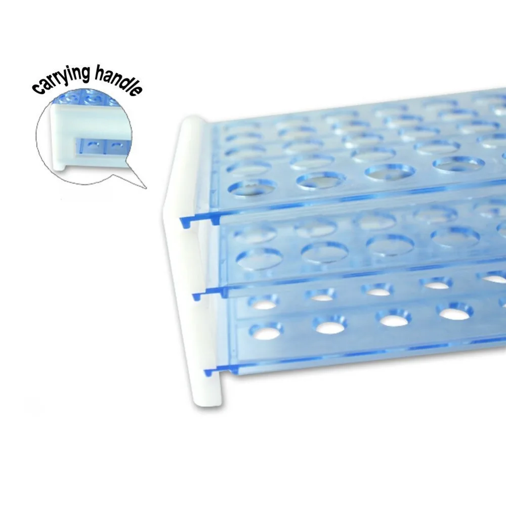 Пластиковая тестовая стойка для трубок 13 мм отверстие 50 съемный|test tube rack|plastic test