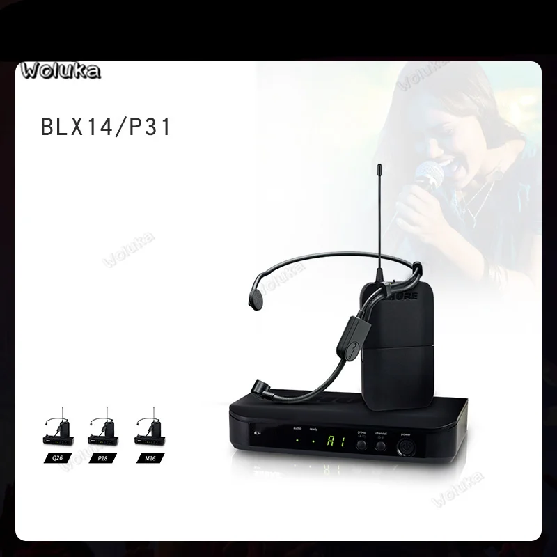 

Ear-mounted and head-mounted wireless microphone Performence/ Conference/ Interview delicated BLX14/P31 CD05 W05
