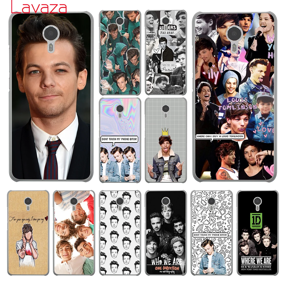 Lavaza One Direction 1d Louis Tomlinson Hard Phone Case for Meizu M6 M5 M5C M5S M3 M3S M2 Note Mini Pro 7 Plus 6 U10 U20 Cover