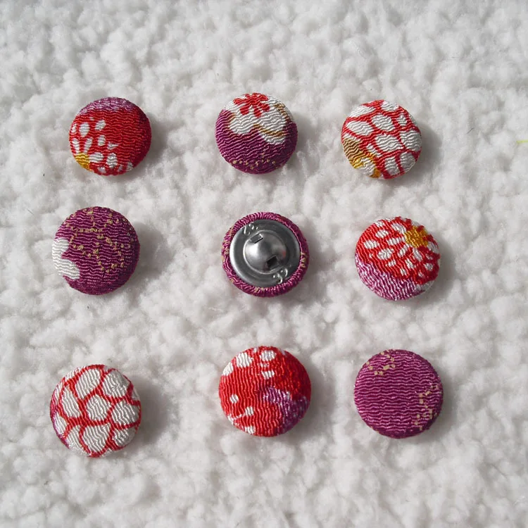Free shipping fabric cover buttons made by hand diy series cloth
