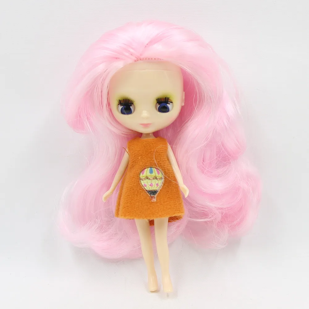Мини кукла blyth цвета средняя прическа Обнаженная Заводская кукла 11 см кукла подходит для самостоятельного изменения макияжа модные игрушки для девочек