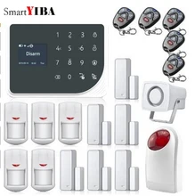 SmartYIBA IOS Android APP Remote Control Autodial Alarm WIFI GSM Alarmes Loudly Siren Horn Alarm Kits