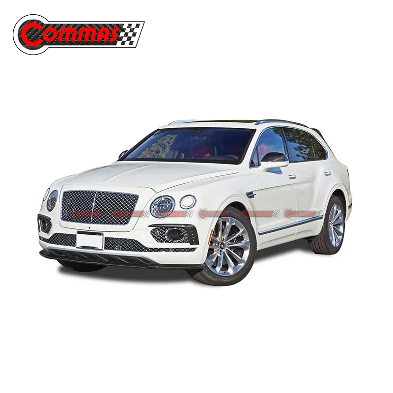 COMMAS углеродное волокно передний бампер подходит для Bentayga W 12 передний диффузор для губ углеродное волокно наборы для тела авто Модификация аксессуары