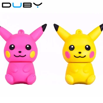 

Cute USB Flash Drive 32gb Classic cartoon Pikachu/Picacho 4GB/8GB/16GB Pen Drive Cards U disk memory stick Classic anime Pokemon