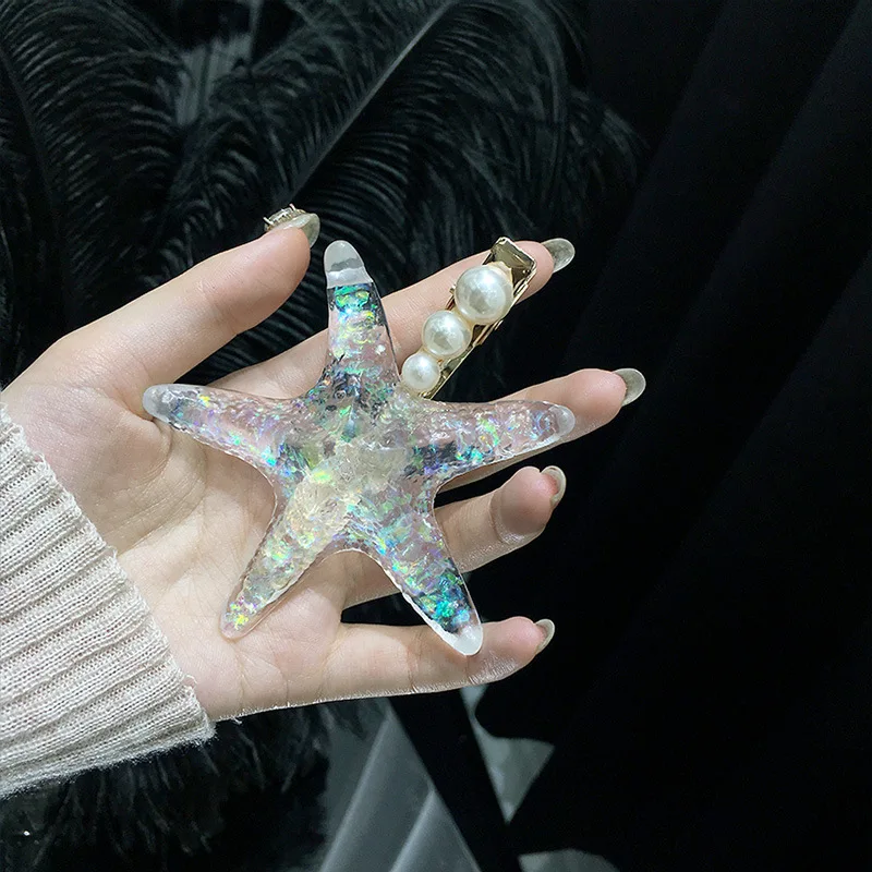 Fashion New Starfish Animal Hair Clip Hairpin Cute Jewelry Accessories  for Kids