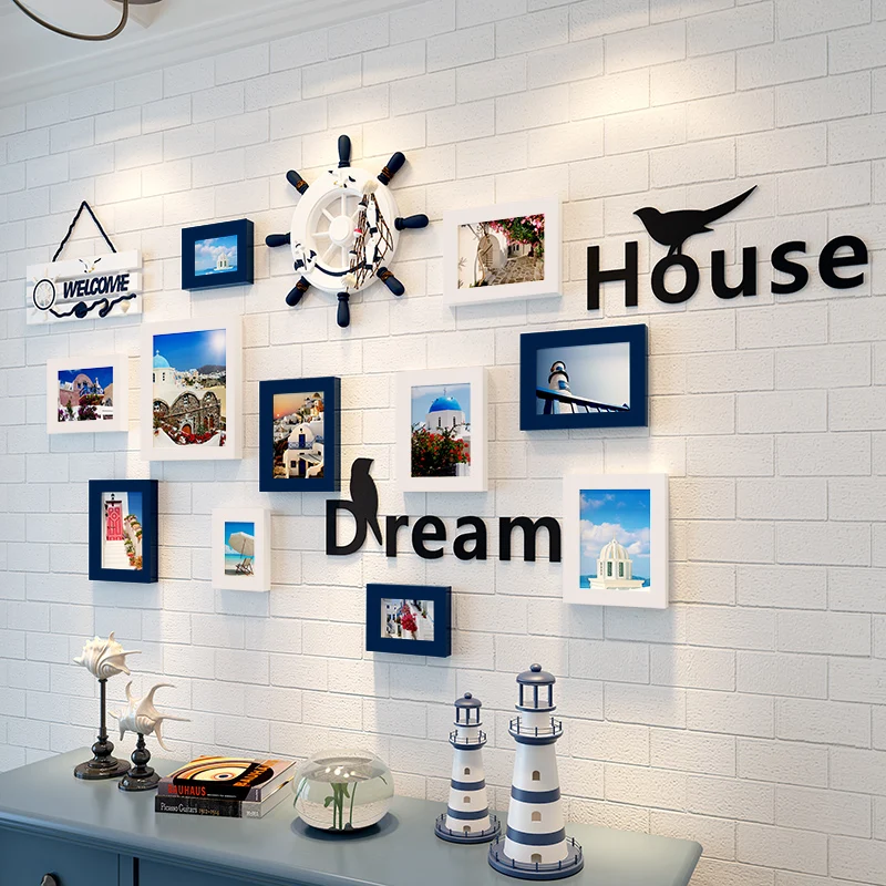 

2018 Painting Frame Sale Painting Frame Irregular Moldura Solid Wood New Photo Wall Combination Modern Mounted Frames Antique