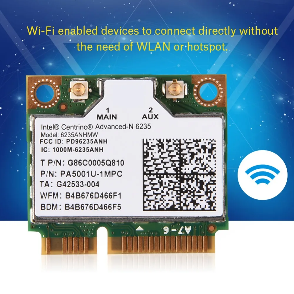 300 Мбит/с 2 4/5G двухдиапазонный мини PCI E Вай Фай адаптер карты для Intel 945/ 965/ GM45/ PM45