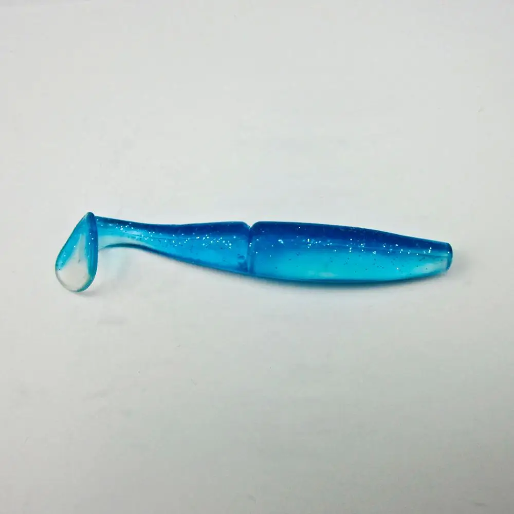 BassLegend-5 шт. Япония Новая рыболовная Мягкая приманка для баса пластиковая плавающая приманка мягкий шэд Т-образная 100 мм/12 г - Цвет: Небесно-голубой
