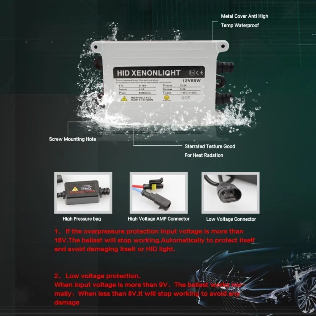 Bixenon H4 HID Kit Bi Xenon лампы для фар постоянного тока 35 Вт 55 3 Hi Lo 12 В BI XENON 6000K 8000K 4300K 5000K