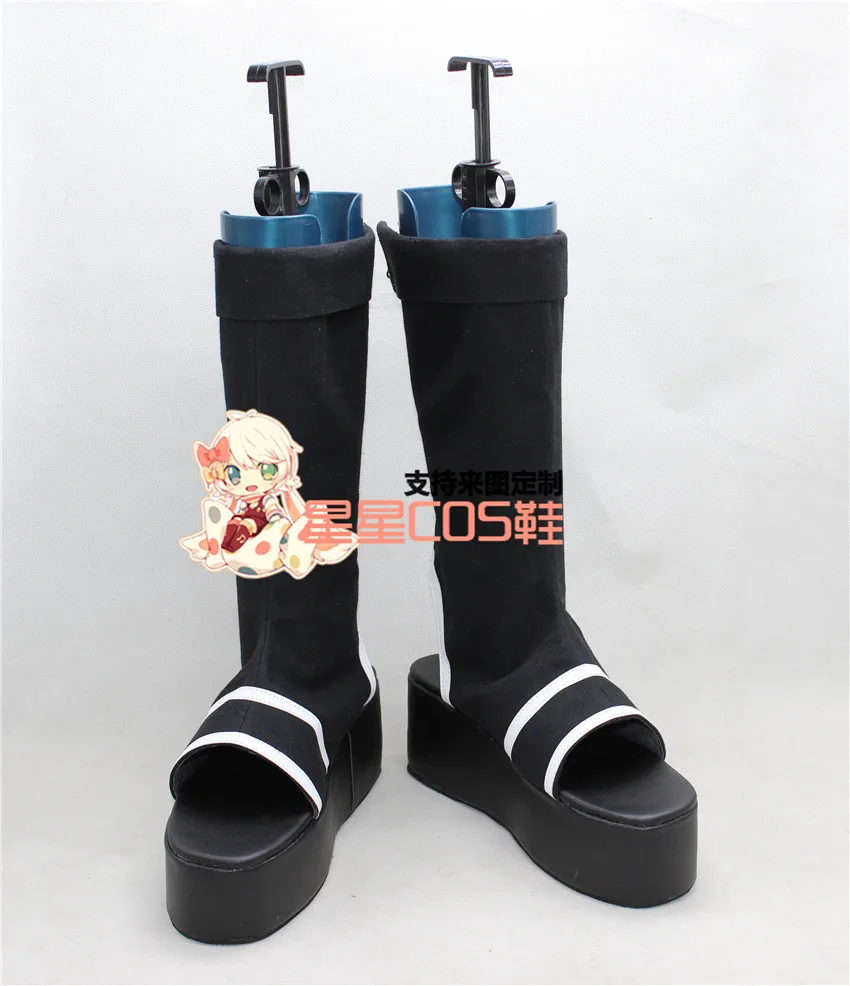For Sale Naruto Orochimaru Mitsuki Thick Heel Cosplay Shoes Boots X002