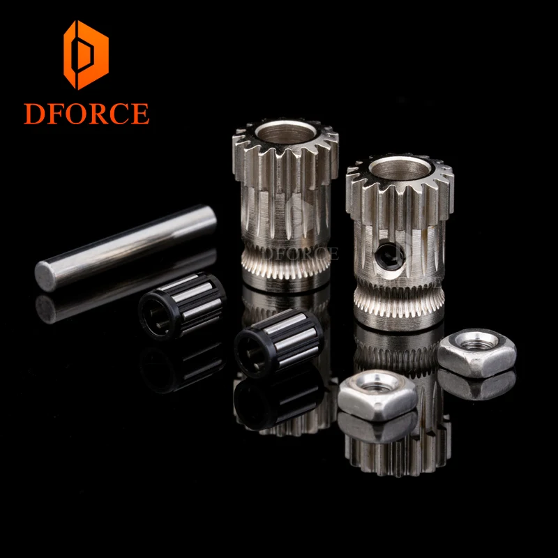 

Drivegear kit dual drive gear extruder kit Cloned Btech upgrade for extruder for Prusa i3 3d printer gear Mini Bowden Extruder