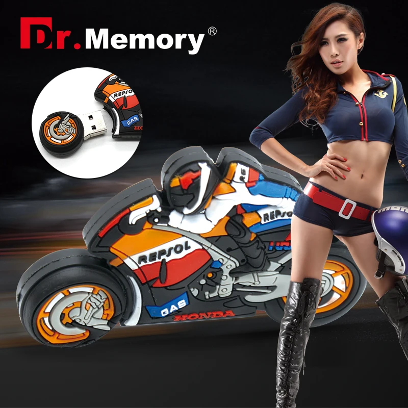 Dr Memory USB flash drive motorcycle pen drive 4g/8g/16g