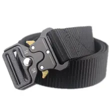 Тактические ремни нейлон военный поясной ремень с металлической пряжкой Регулируемый сверхмощный тренировочный пояс Охотничьи аксессуары