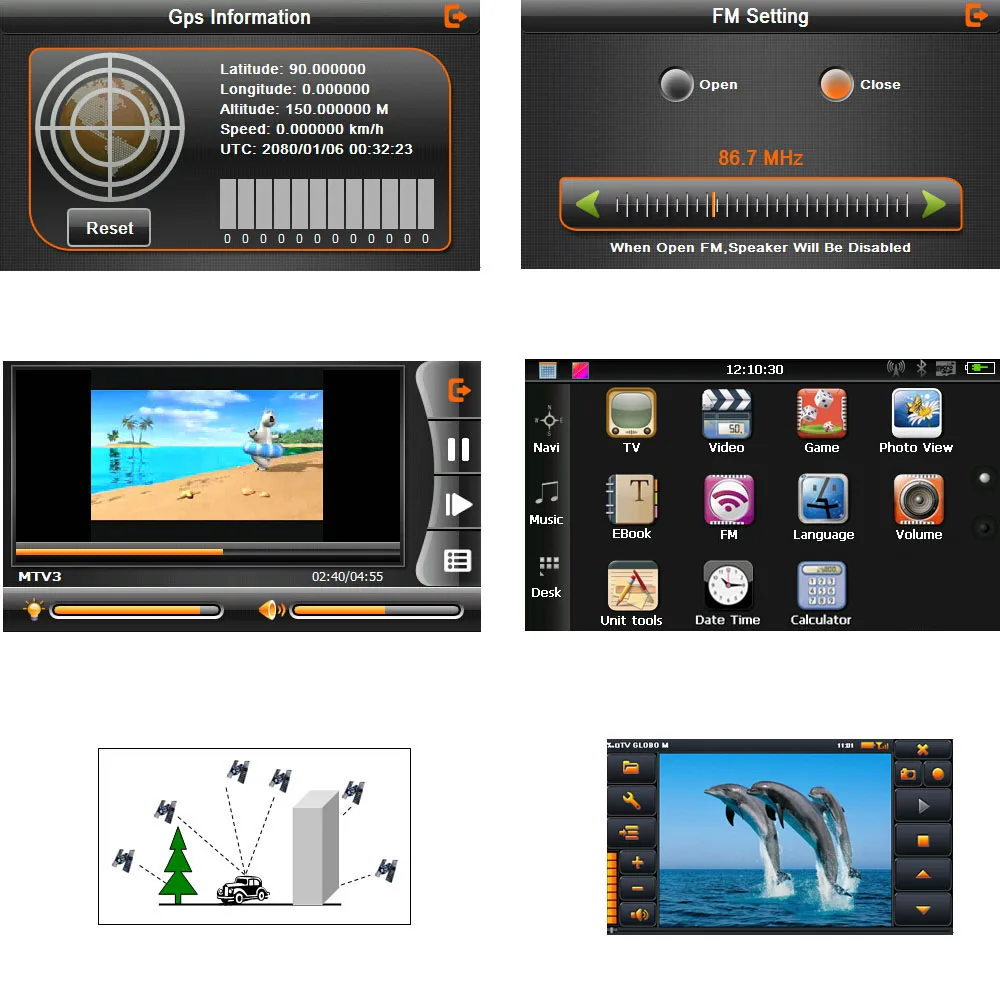 Универсальный KKmoon 7 дюймов Сенсорный экран gps навигатор Многоязычная MP3/MP4 FM автомобиля gps навигации