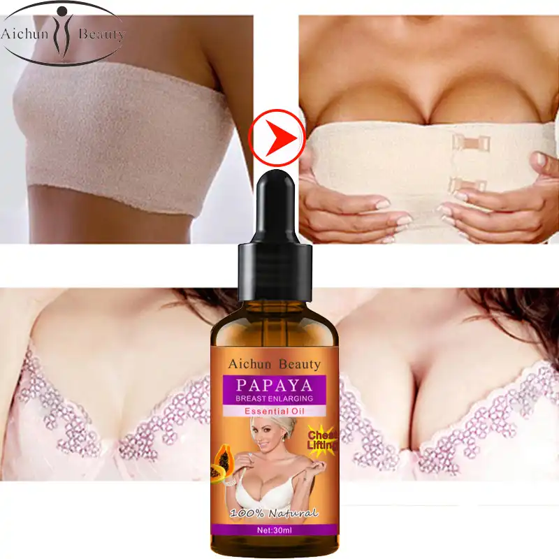 パパイヤ胸の強化エッセンシャルオイル豊胸乳房の成長促進マッサージ乳房の成長巨乳 30 ミリリットル エッセンシャルオイル Aliexpress