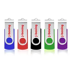 J-бокс USB Flash Drive Металл Поворотная карта памяти флэш-накопитель 1 GB 2 GB 4 GB 8 GB 16 GB 32 GB Multicolors для подарка 5 шт./упак