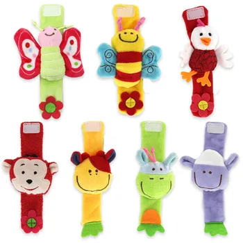 

Infant Kids Hand Wrist Bells Foot Sock Rattles Multi shape Baby Soft Toy Animal Cute Cartoon Baby Socks rattle toys