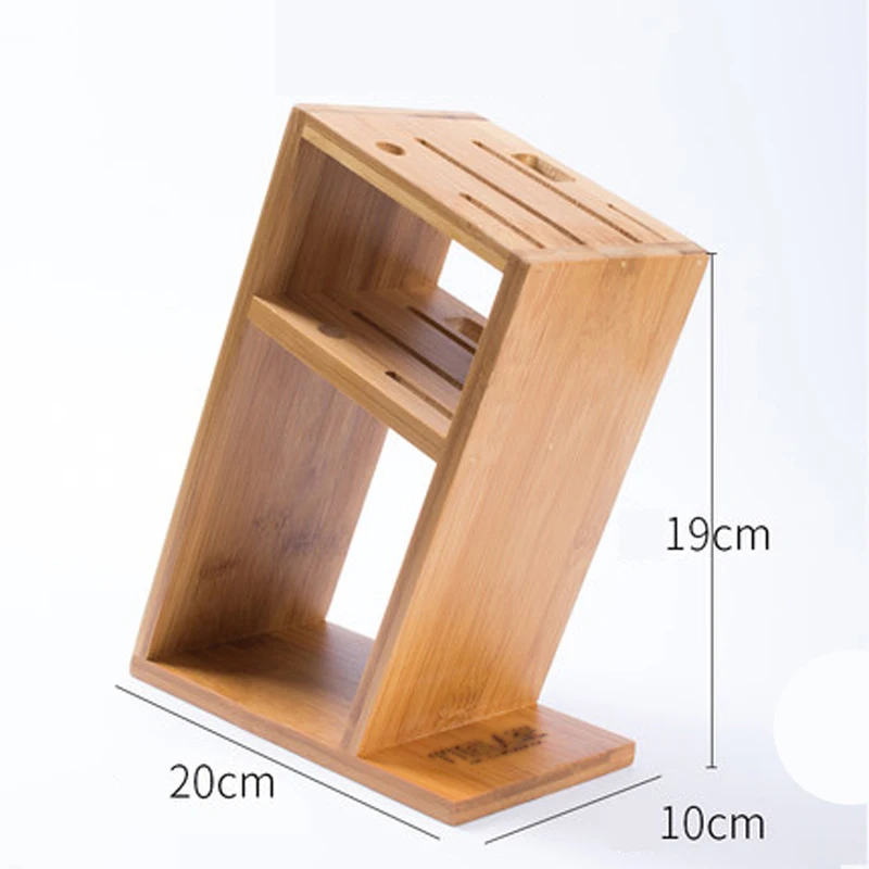 Высококачественная бамбуковая подставка под ножи вентилируемая сухая кухонная ножевая колодка креативная многофункциональная деревянная подставка для ножей кухонные аксессуары