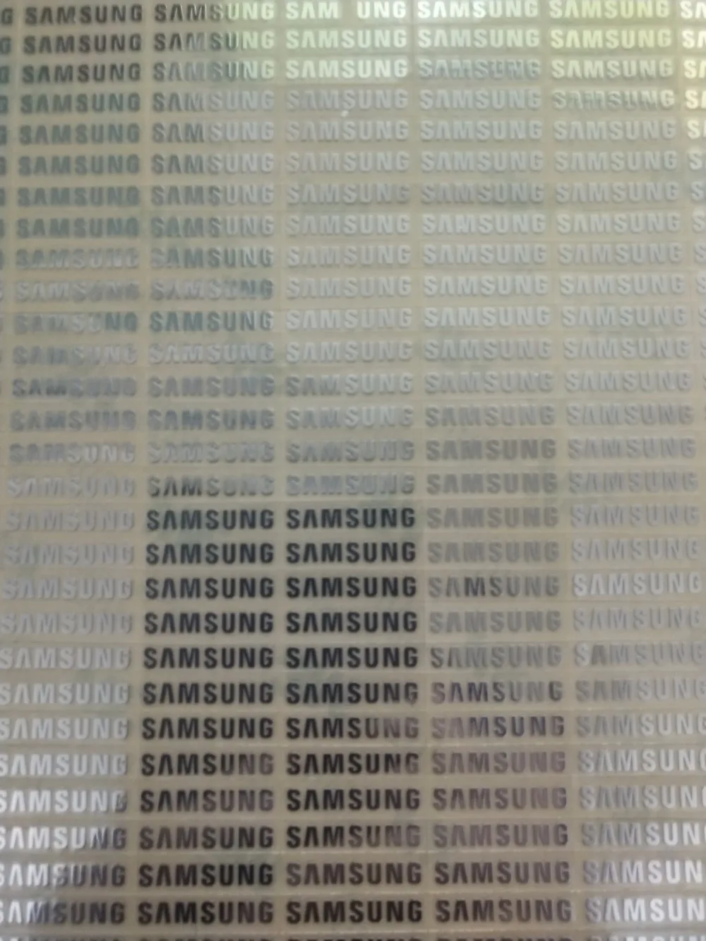 Бесплатная доставка 1 9x0 3 см 10 шт./лот Серебряный Samsung логотип металлическая паста