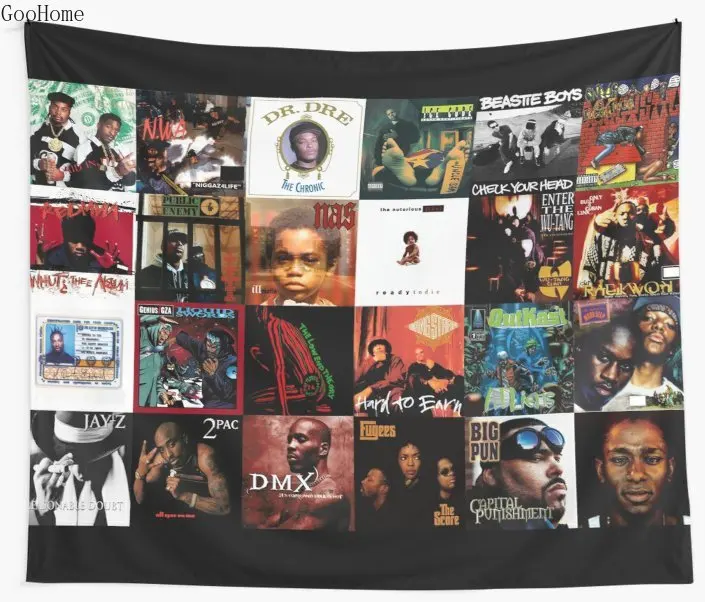

90's Hip Hop Wall Tapestry Cover Beach Towel Throw Blanket Picnic Yoga Mat Home Decoration