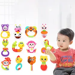 Мультфильм Зодиак детские погремушки игрушки для новорожденных ручные колокольчики игрушка Размер 0-12 мес., комплект прорезывания зубов