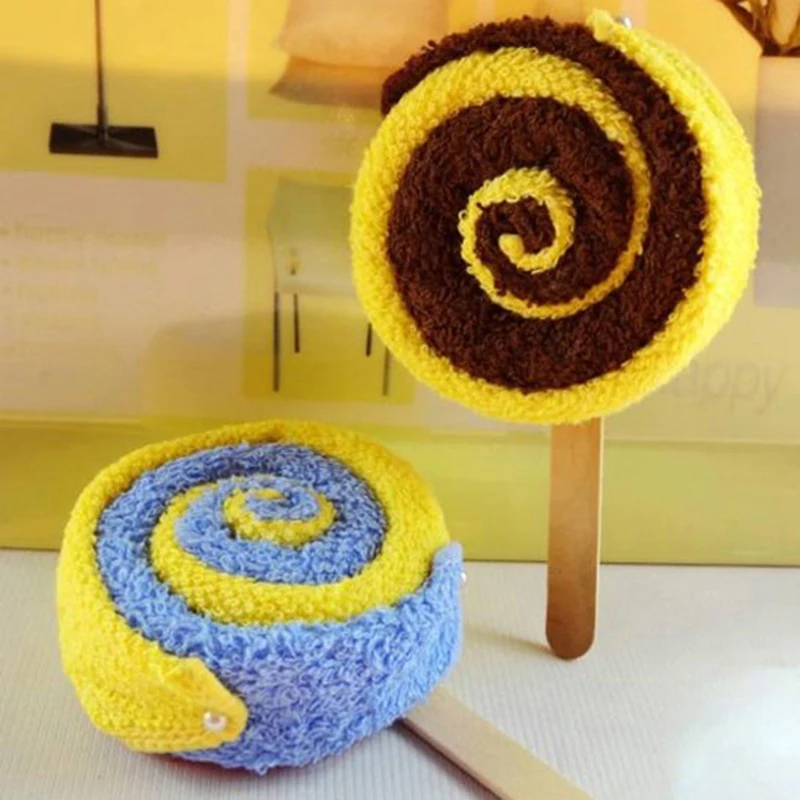 Lollipop Shape Washcloth Fiber Towel Gift Baby Shower Present Bridal Ornament Wedding Party Favor YJS Dropship
