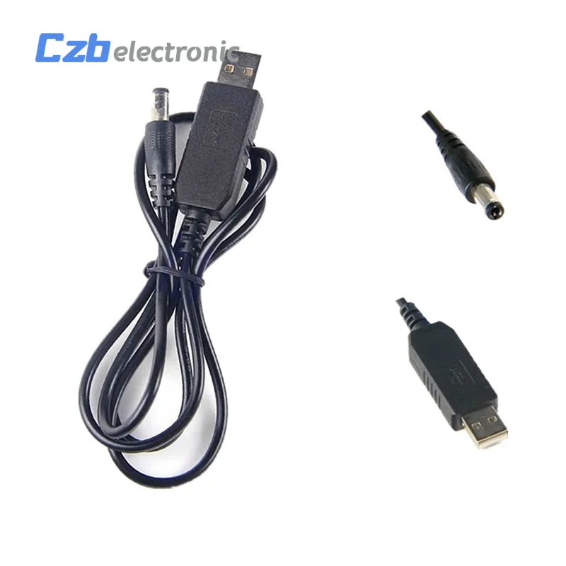 Кабель преобразователь с USB на 9 В постоянного тока 5 12 2 1x5 мм Штекерный разъем|usb dc