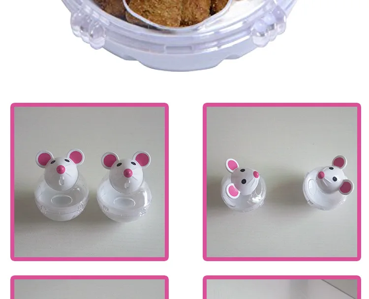 Забавный для домашнего котика игрушки для кормушек мышь стакан Pet развивающие игрушечные лошадки Кошка Интерактивная игрушка утечки еда