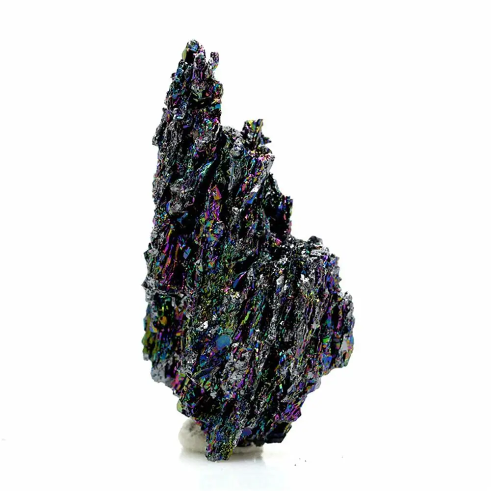 

Natural Colorful Mineral Ore Ornaments Malachite with Colorful Light Home Kitchen Decoration Quartz Mineralstone Titanium Quartz
