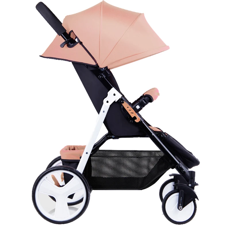 Быстрая! Брендовые легкие тележки-Зонтики с поддоном для ребенка, детская коляска с высоким пейзажем, складная коляска для переноски в самолете