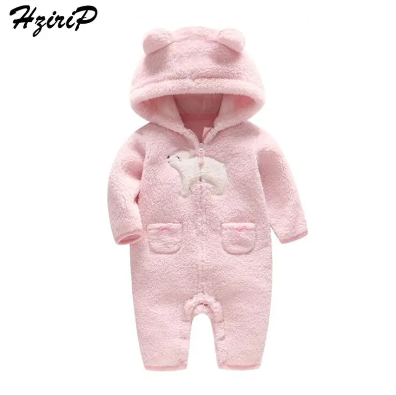 

HziriP 2018 Autumn Newborn Baby Fashion Long-sleeved Boy Girl Clothes Comfortable Solid Bodysuit Sweetest Cotton 3 Colors