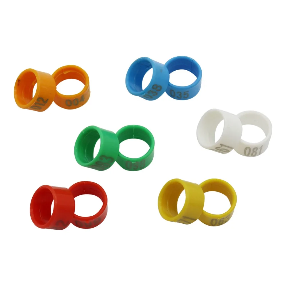 16mm/18mm/20mm Chicken Foot Ring Plastic No.1-100 Digital Identification Foot Ring Chicken coop Feeding supplies 100 Pcs 16mm/18mm/20mm Chicken Foot Ring Plastic No.1-100 Digital Identification Foot Ring Chicken coop Feeding supplies 100 Pcs