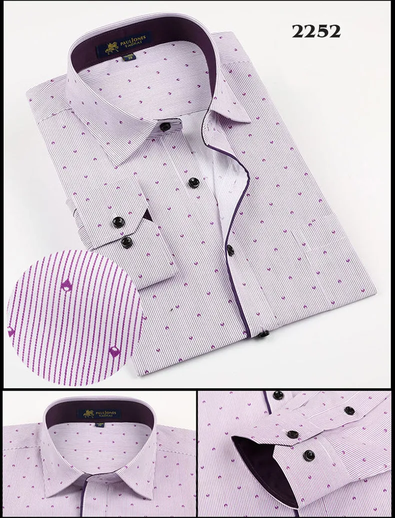 Корейский стиль Slim Fit Мужские повседневные контрастные цвета рубашки мужские Лоскутные Печатные Рубашки мягкий и удобный дизайн