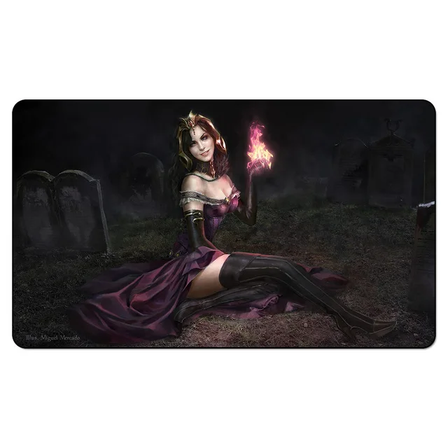 Волшебные настольные игры izzet guildgate Liliana On Brench Dark mousepad mgt Pad tcg card custom playmat игровые