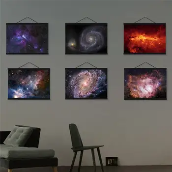 

Abstract charming space cosmic starry sky canvas painting wall pictures for living room mural decorative painting cuadros