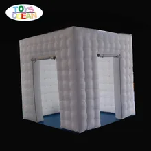 Красочный надувной светодиодный фотостенд куб для продажи