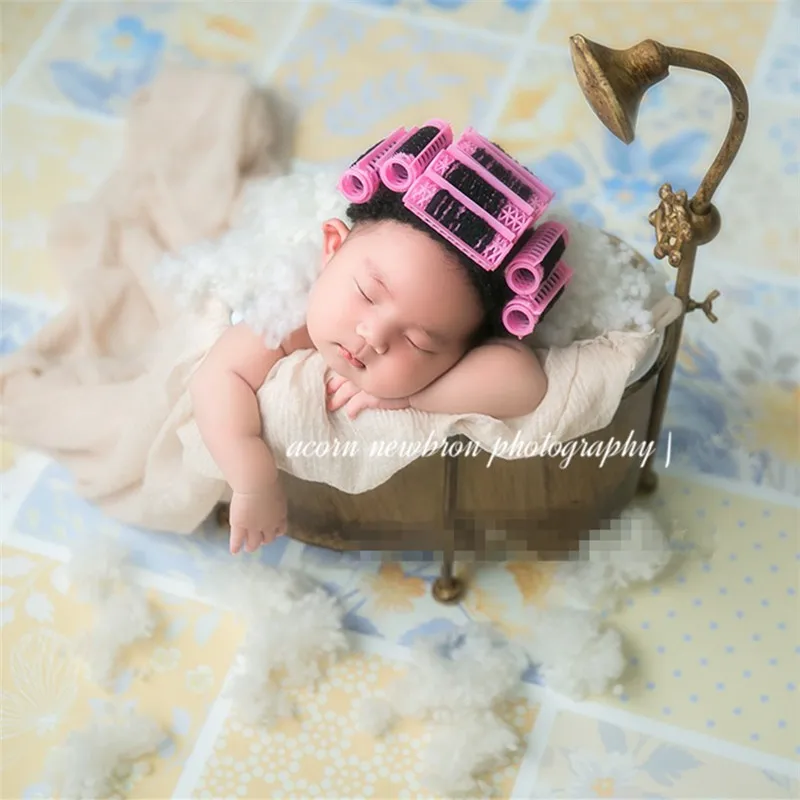 Baby Photography Studio Props Boy Iron Vintage Bathtub for Newborn Baby Posing Sofa Photo Shoot Accessories Props Fotografi