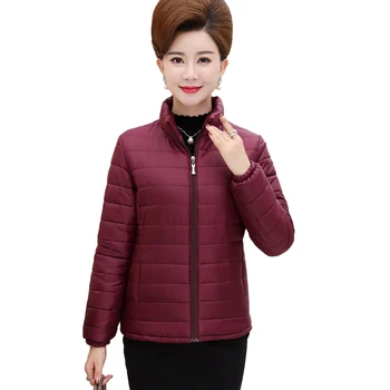 

2020 New Arrival Warm Jacket Winter Coat Women Slim Cotton-padded Clothes Plus Size XL-4XL Mother Outerwear Female Parka