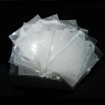

50pcs Wholesale Clear Nail Art Print Stamping Plates Plastic Nail Template Beauty Stencil Manicure DIY Styling Nail Art Carimbos