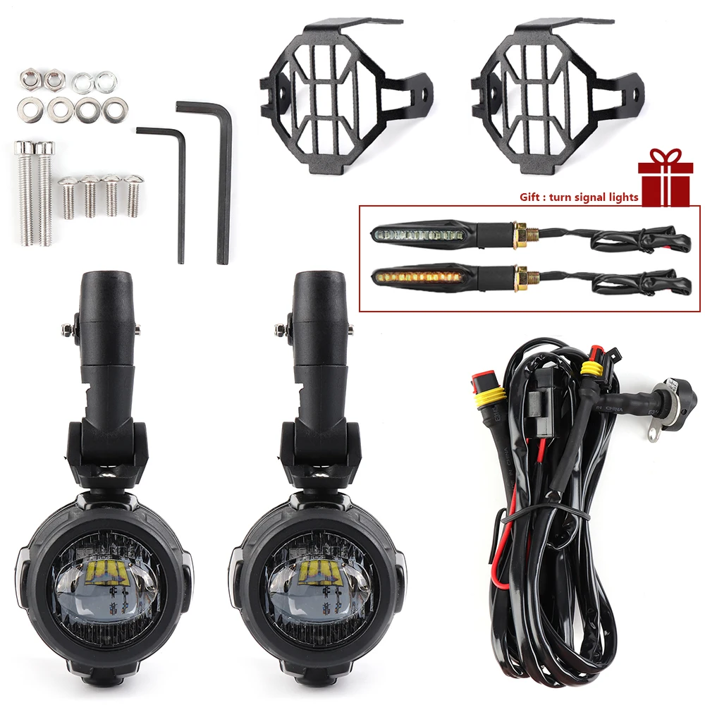 

Motorcycle fog lights For BMW R1200GS ADV F800GS F700GS F650GS K1600 LED Auxiliary Fog Light Assemblie Driving Lamp 40W