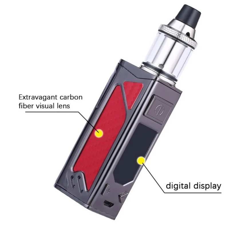 Электронная сигарета 100W Vape коробка мод 2200mah испаритель электронные сигареты