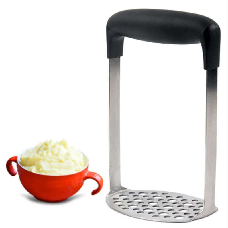 

High Quality Stainless Steel Potato Mashers Ricers Garlic Mud Pressure Puree Vegetable Fruit Press Maker Kitchen Accessories