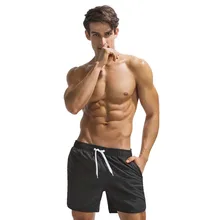 Новые популярные мужские пляжные шорты для плавания Шорты спортивные мужские тренировочные брюки бермуды быстросохнущие пляжные шорты 4 цвета