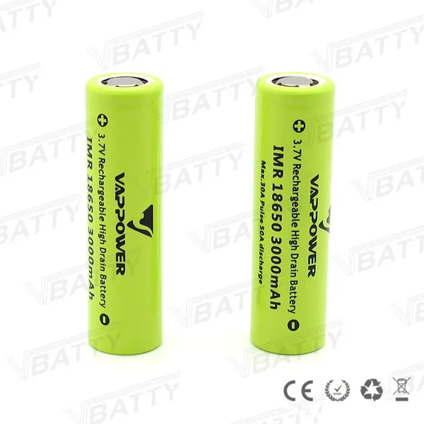 Vappower 18650 3000mah 3