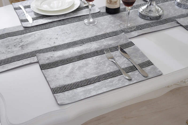 8 Solid Colors Elegant Diamond Table Runners Modern Table Runner For Wedding Party Decor Table Cloth 33cm160180210250280cm      